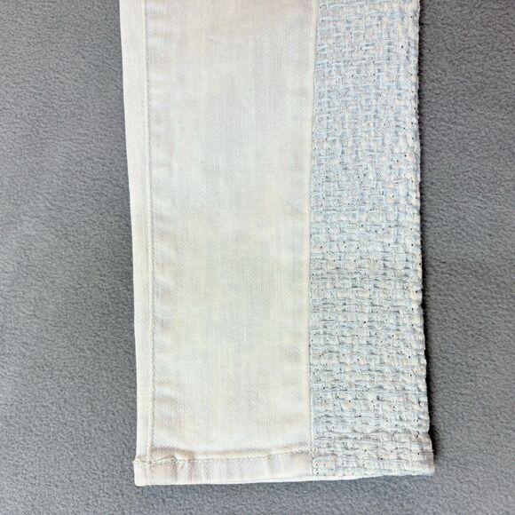 Rag & Bone Jeans Size 26 Sachiko Bleach Crochet Side Skinny Denim Light Wash - Picture 3 of 11